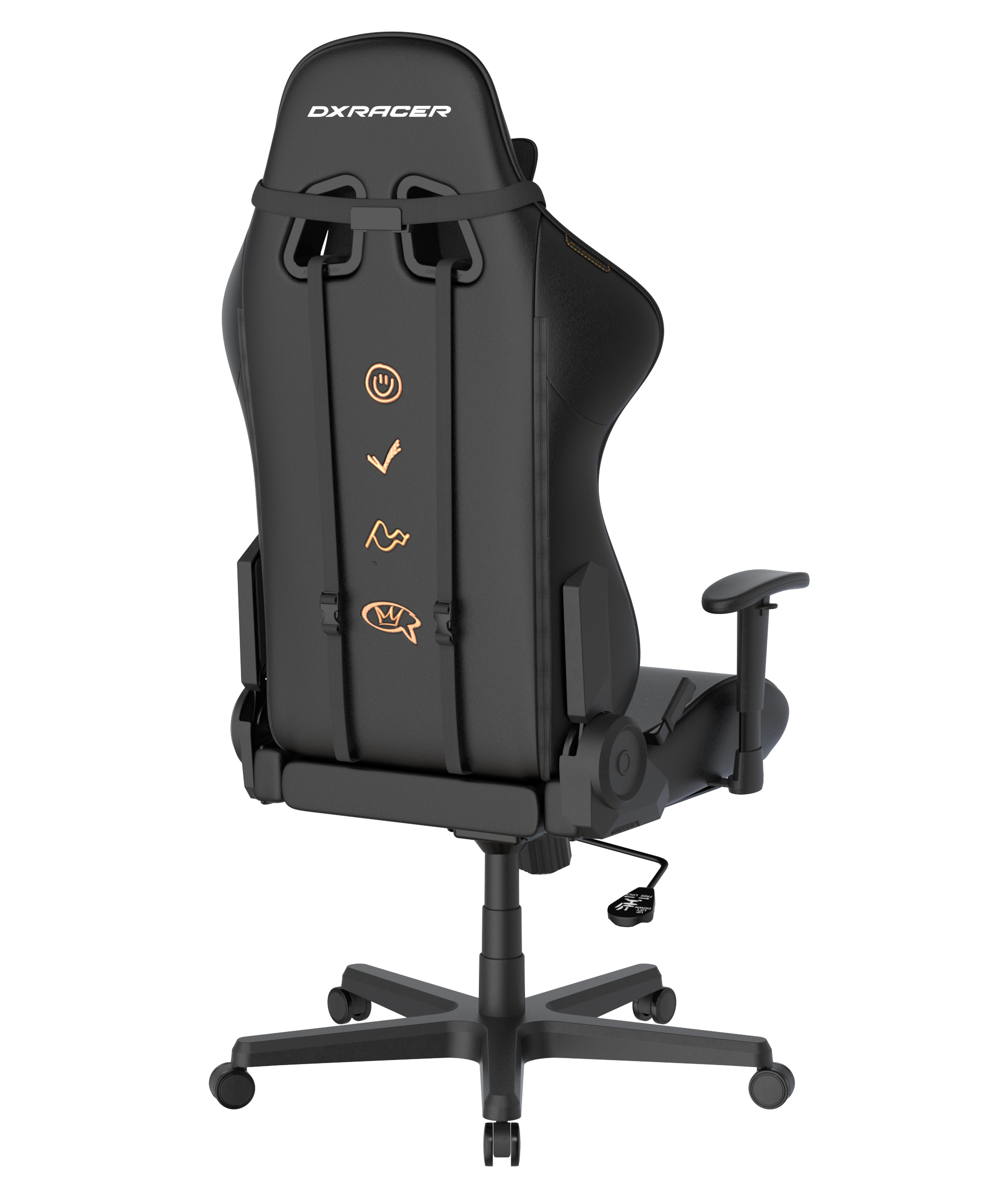 Alt View 3. DXRacer - DXRacer Formula Series Gaming Chair – Graffiti Edition, Ergonomic Racing-Style with 2D Armrests & Reclining Backrest - Black.