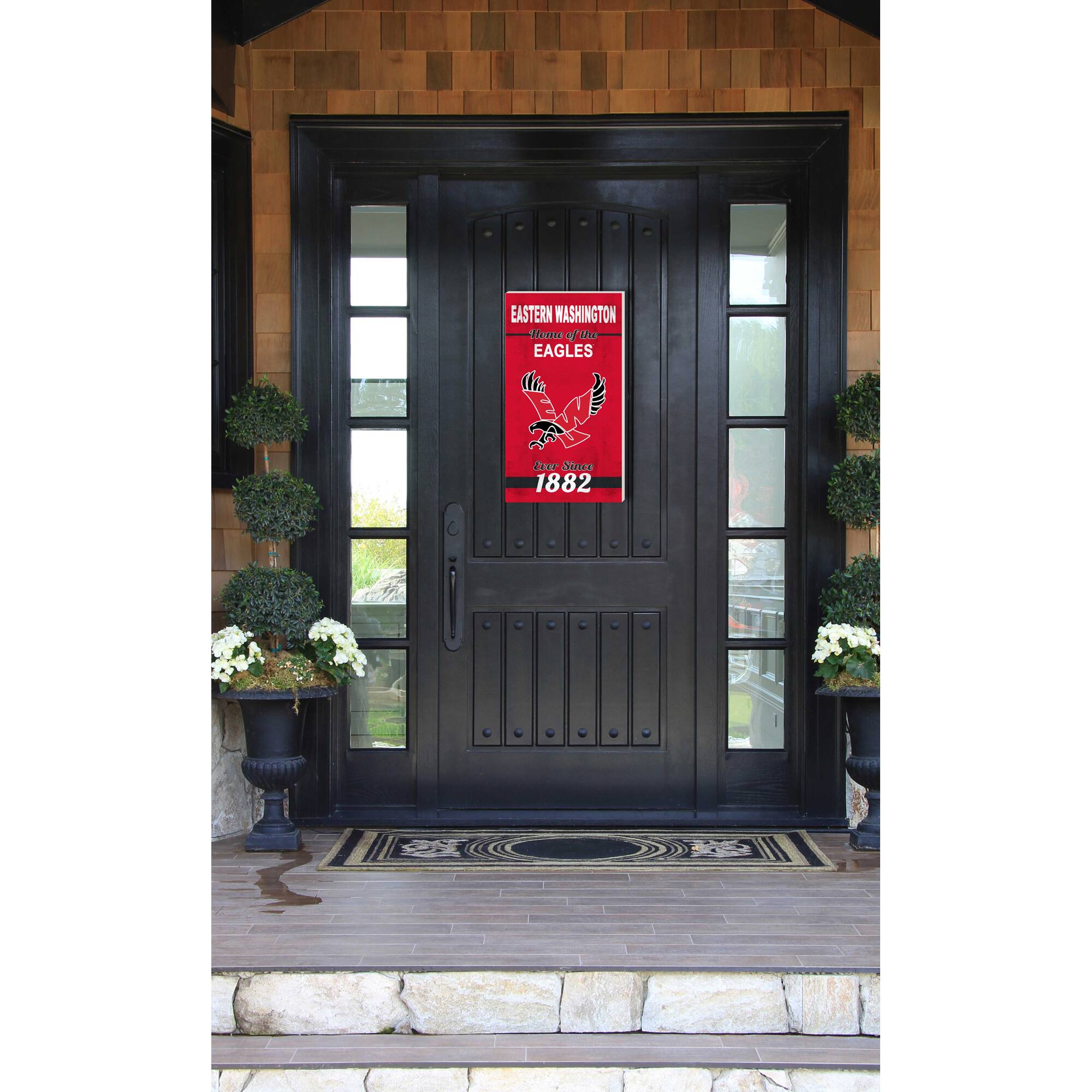 Jardine Eastern Washington Eagles 11'' x 20'' Indoor/Outdoor Home Of ...