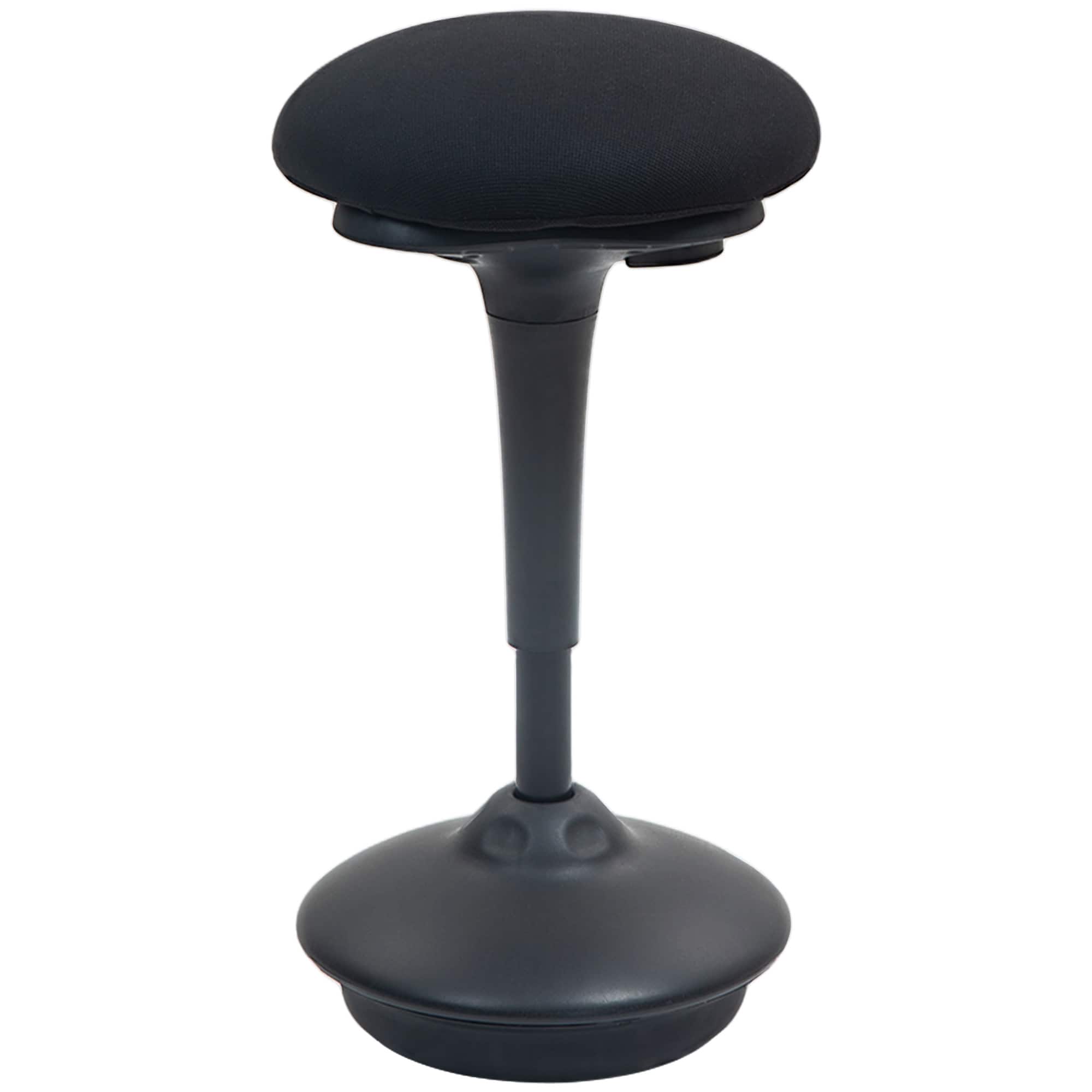 Homcom - Wobble Chair, Adjustable Active Ergonomic Stool Chair, with Rocking Motion - Black