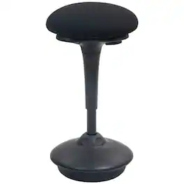 Homcom - Wobble Chair, Adjustable Active Ergonomic Stool Chair, with Rocking Motion - Black