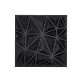 VEVOR - 3D Wall Panels, 33-Pack 11.81 x 11.81 in PVC Modern Art Minimalist Diamond Tiles - Black