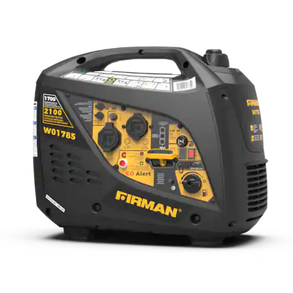 1700
RUNNING WATTS
2100
STARTING WATTS
W01785
FIRMAN
CO Alert
FIRMAN
W01785
USB 5V 2.1A
MUTUAL
FLOATING
AUTOMATIC
FIRMAN