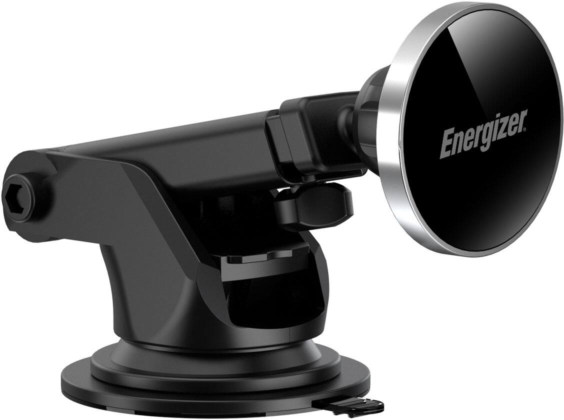 Alt View 4. Energizer - Ultimate 15W MagSafe Magnetic Universal 3-in-1 Wireless Car Charger/Mount with Vent, Dash and Windshield Mounts Included - Silver.