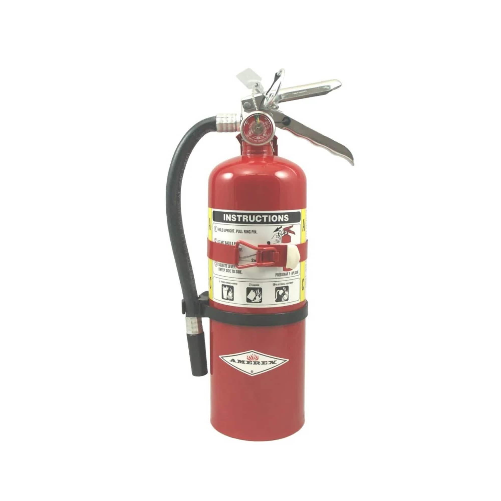 Amerex - B402T 5 lb Multi-Purpose Fire Extinguisher - Class A B C Protection - Red