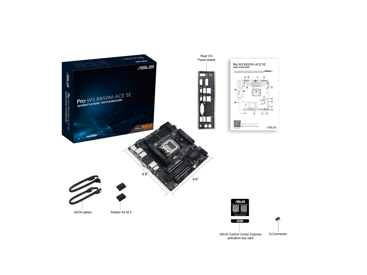 ASUS Pro WS B850M-ACE SE WORKSTATION MOTHERBOARD