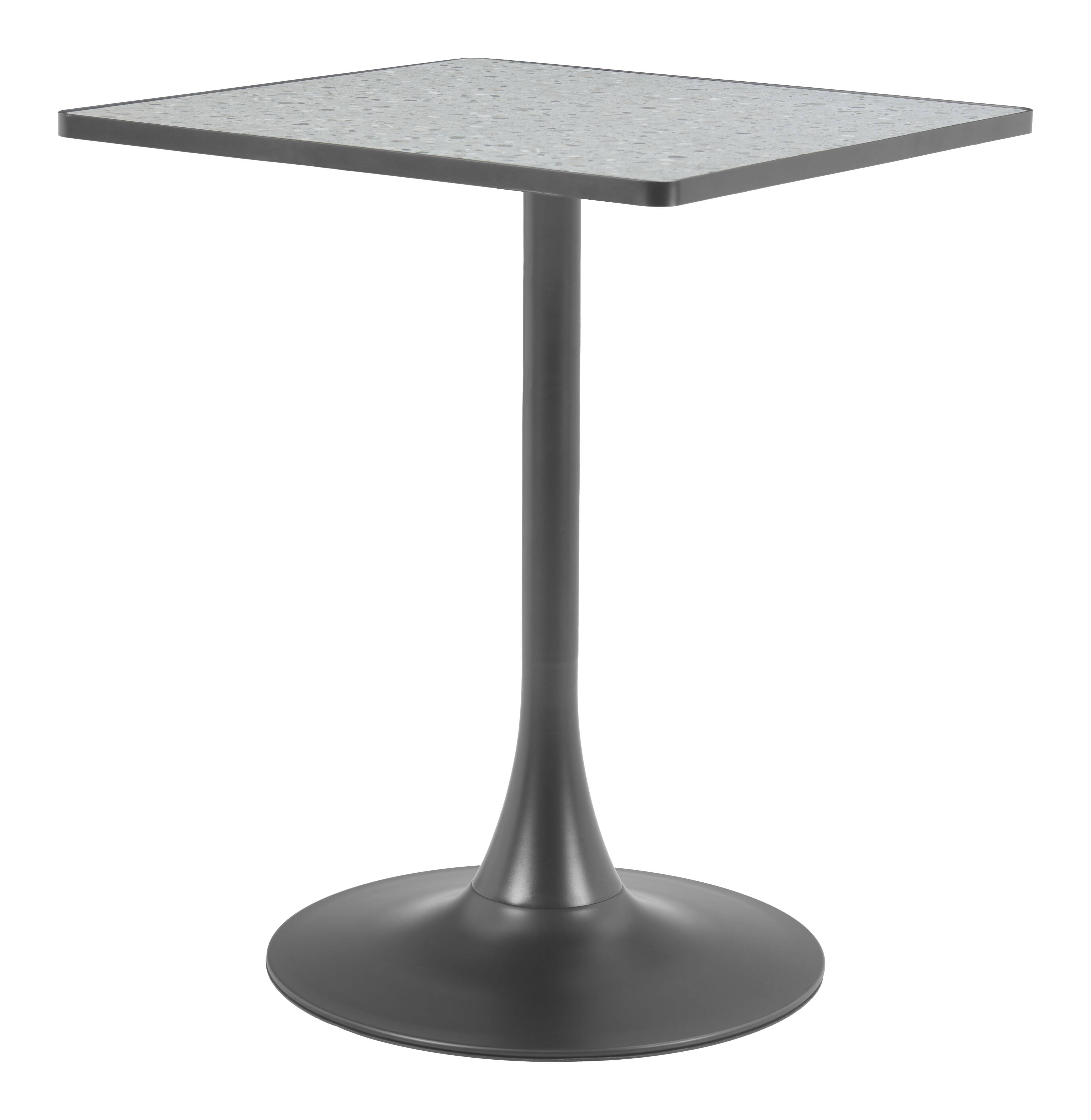 Front. Hivvago - Spot Bistro Table Gray & Black - Gray & Black.