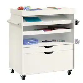 Sauder - Craft Pro Series Craft Hobby Storage finish - White