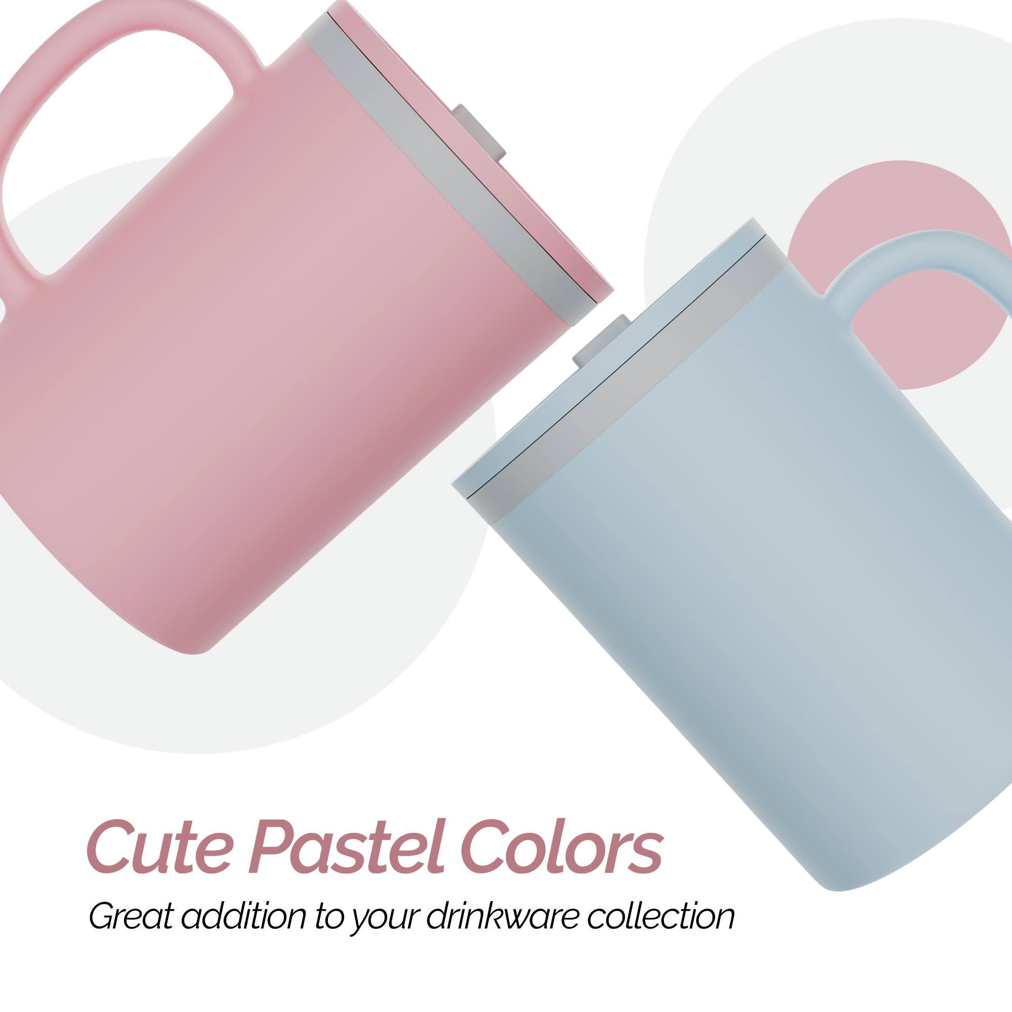 Cute Pastel Colors  
Great addition to your drinkware collection