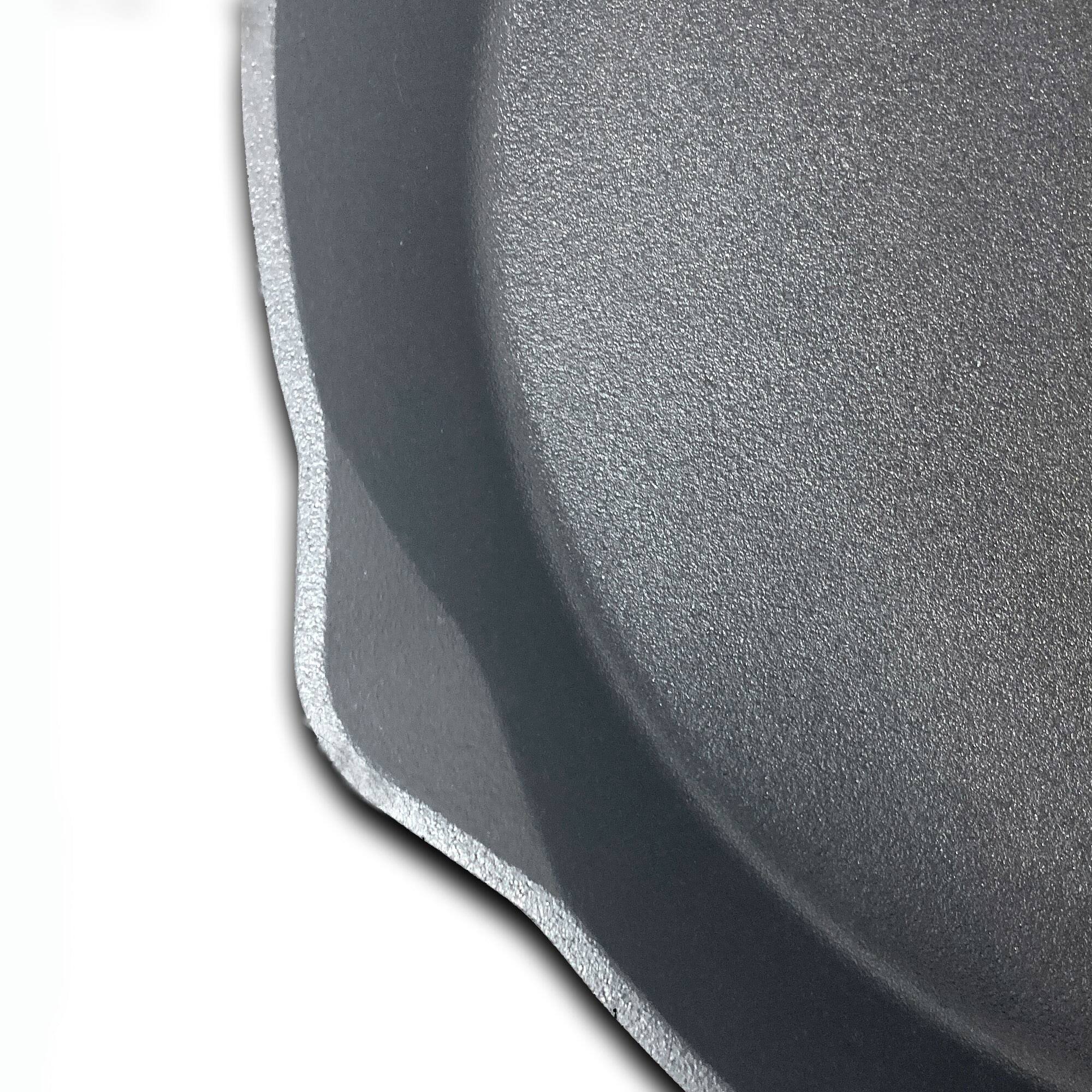 Alt View 10. Bayou Classic - Bayou Classic 16 Inch Double Handled Cast Iron Skillet with Pour Spouts, Black - Black.