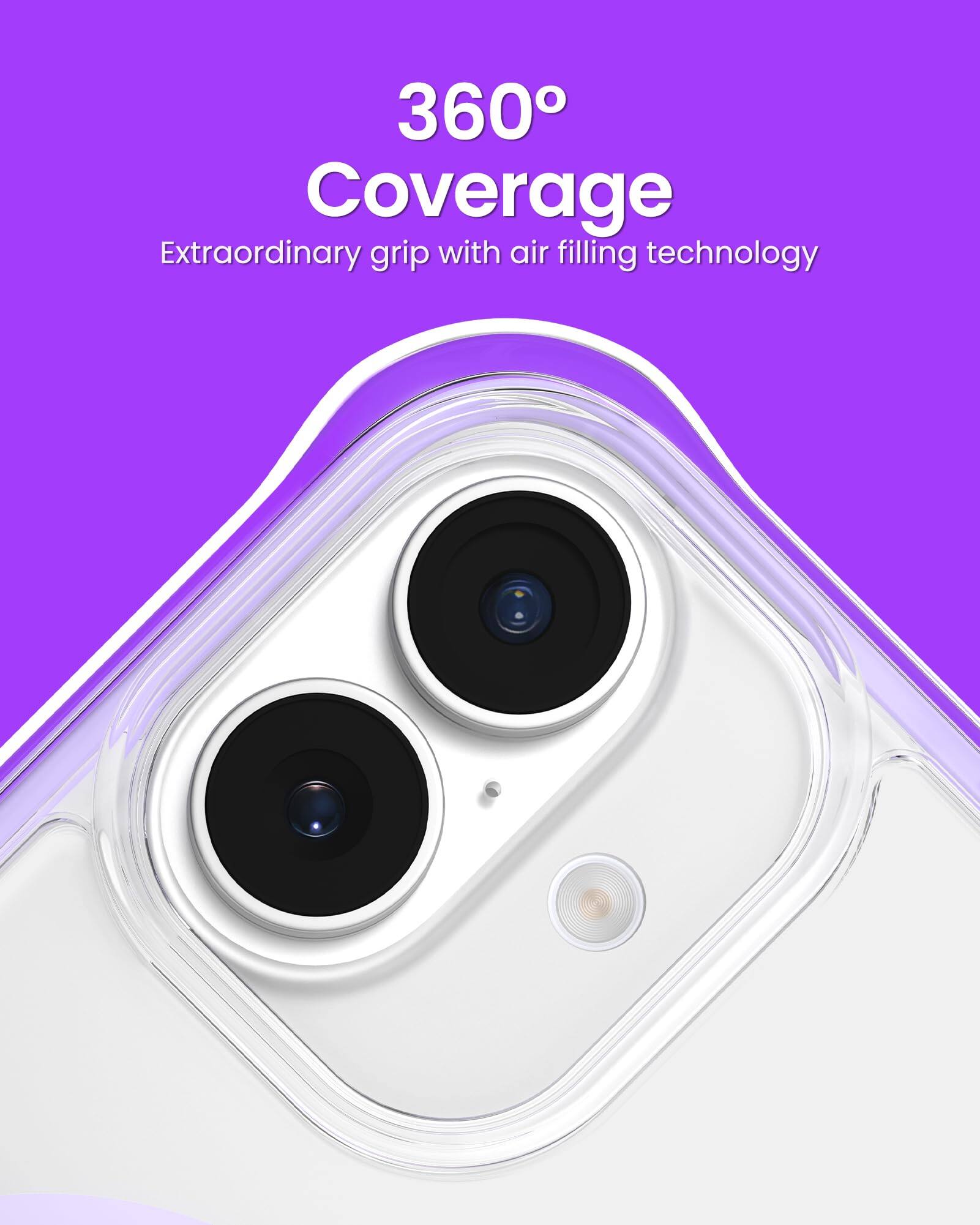 360° Coverage Extraordinary grip with air filling technology