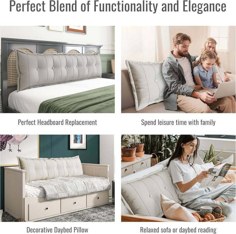 Perfect Blend of Functionality and Elegance

- Perfect Headboard Replacement
- Spend leisure time with family
- Decorative Daybed Pillow
- Relaxed sofa or daybed reading