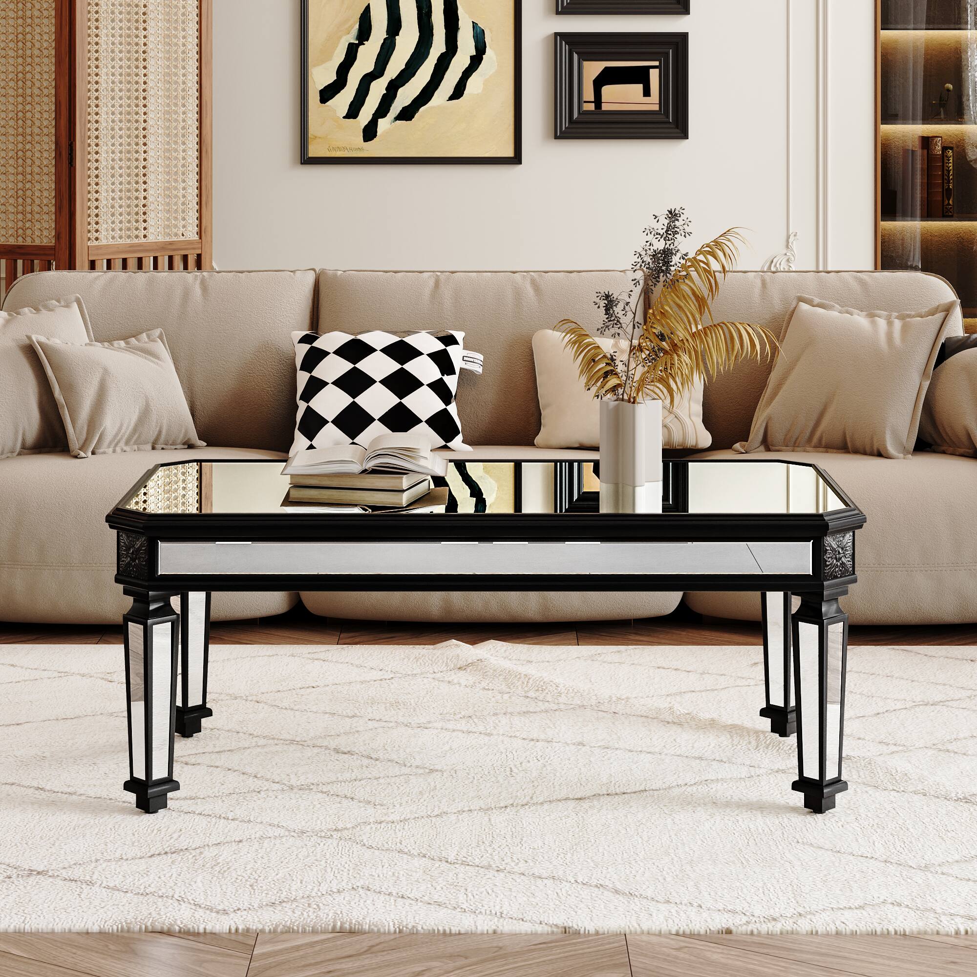 Front. APRILSOUL - Luxury Modern Oval Coffee Table with Storage Drawer Faux Marble Top Golden Metal Center Table Living Room - white.