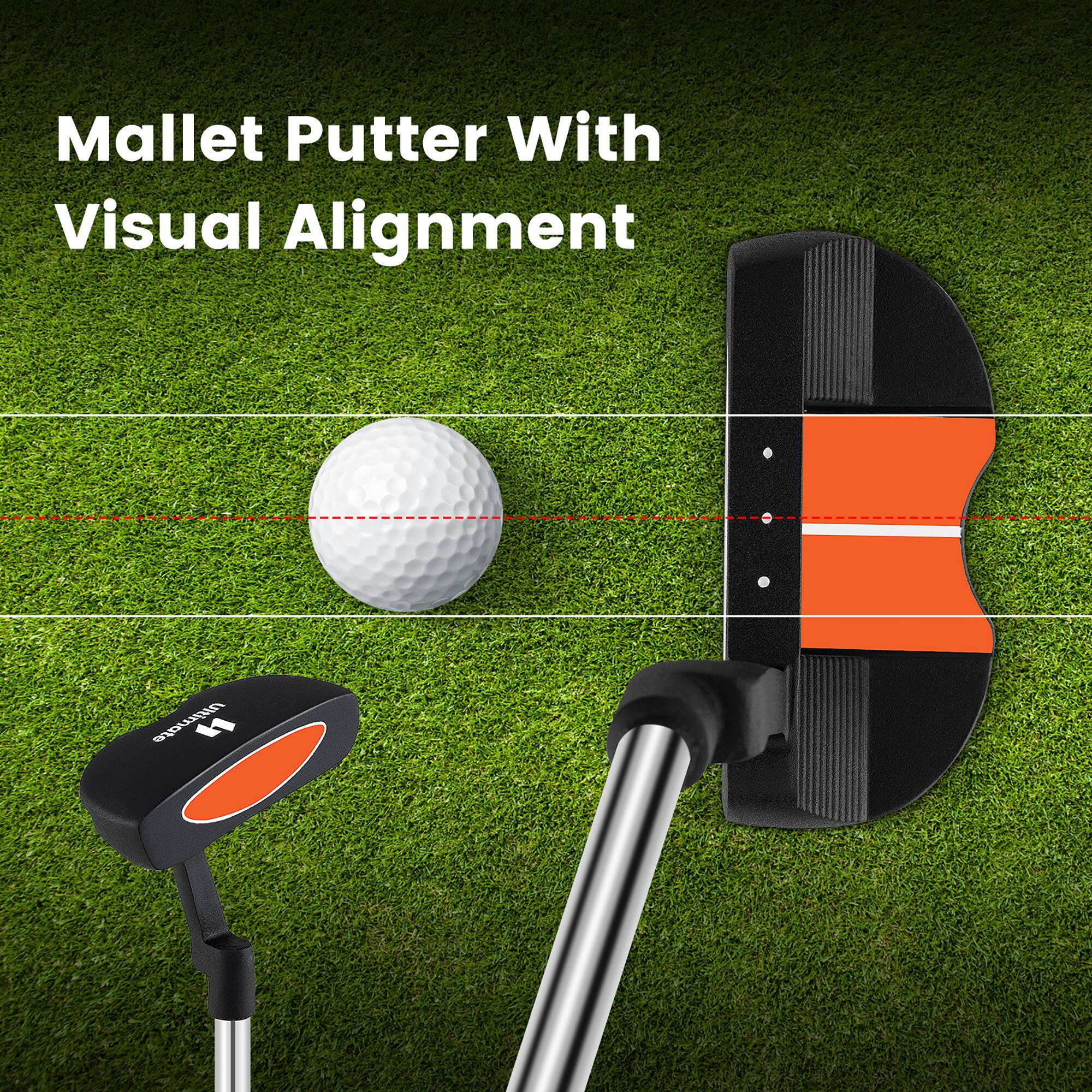 Mallet Putter With Visual Alignment