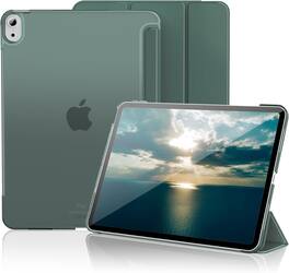 DuraSafe Cases - iPad Air 4th Gen 10.9 inch 2020 Trifold PC Smart Case A2316 A2324 A2325 A2072 MYFR2 MYFP2 MYFN2 MYFQ2 MYHC2 MYFM2 MYH12 - Dark Green