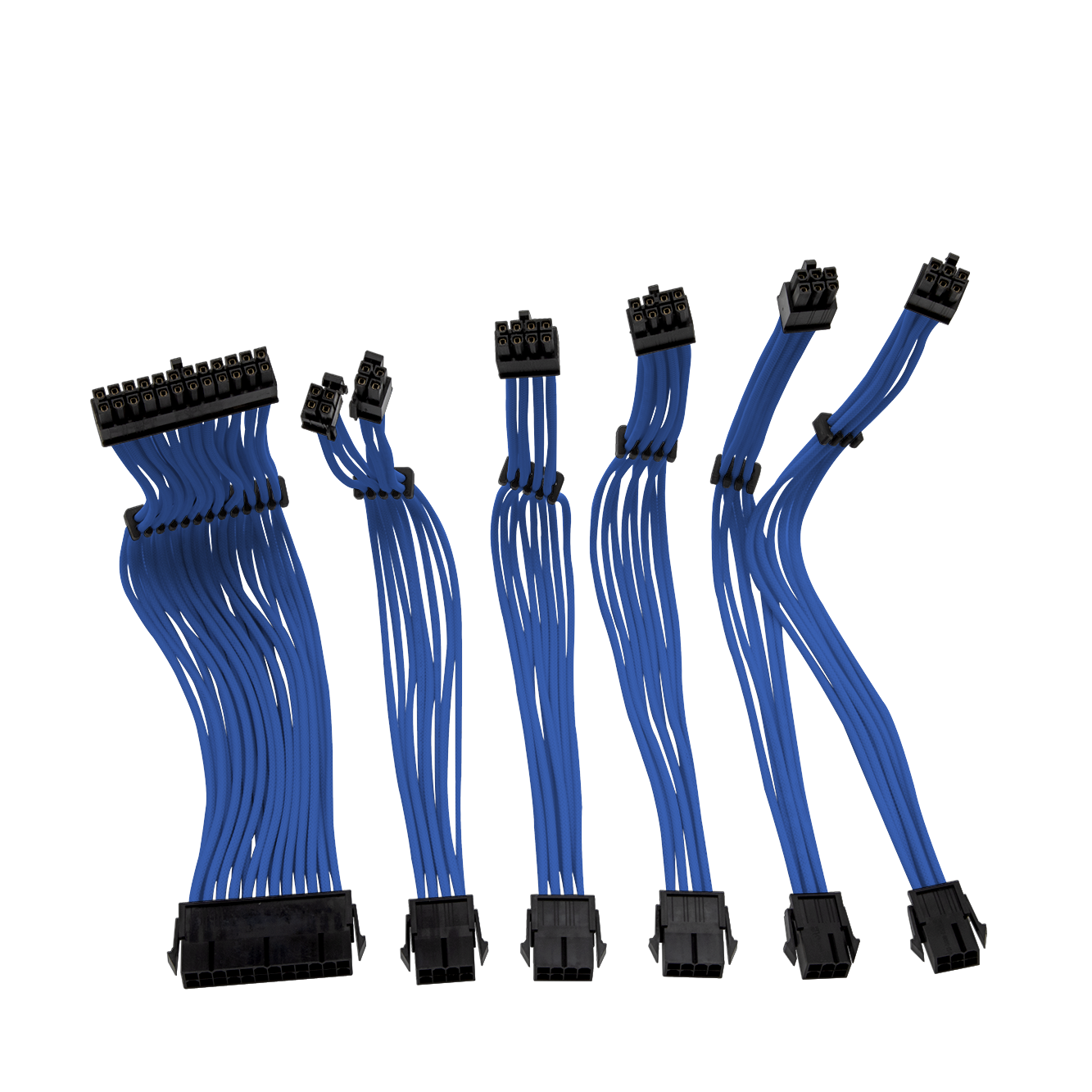 Back. YEYIAN - Yeyian - PSU Cable Extension Kit Kabel Series 1000, Blue - SKU: KS1000A - Blue.