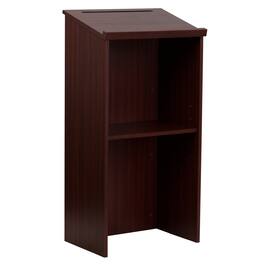 Emma + Oliver - Stand-Up Wood Lectern / Restaurant Host Station - Mahogany