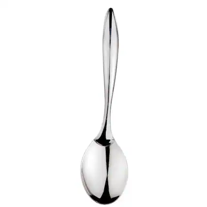 Front. Cuisipro - Stainless Steel Mini Tempo Serving Spoon - Silver.
