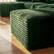 Alt View 3. FUFU & GAGA - Dark Green Modular Plush Velvet Sectional Sofa with Chaise, Soft High-Density Foam, Pet-Friendly Living Room Couch - Dark Green.