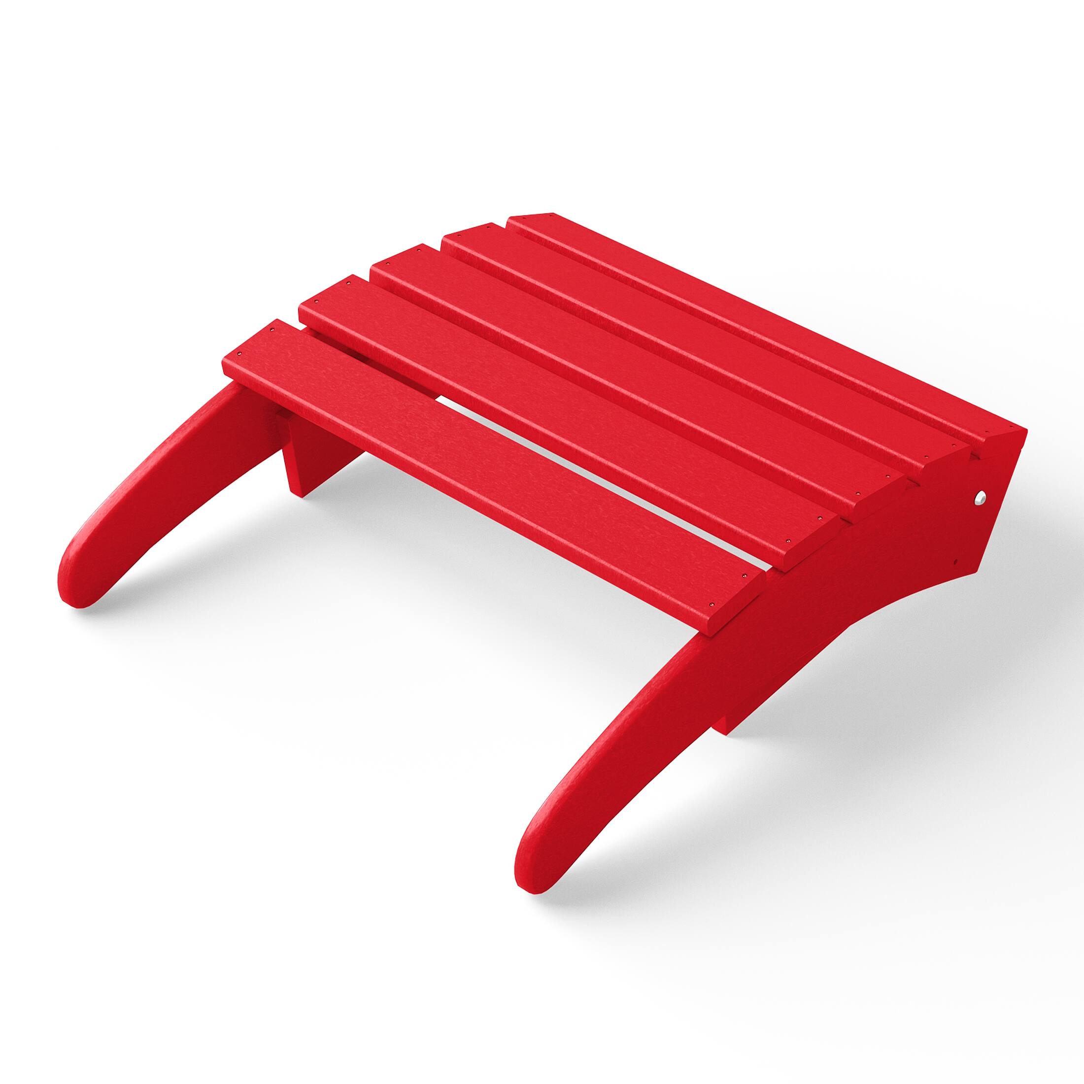 Alt View 3. WestinTrends - WestinTrends Malibu Outdoor folding ottoman for Adirondack chair - Red.