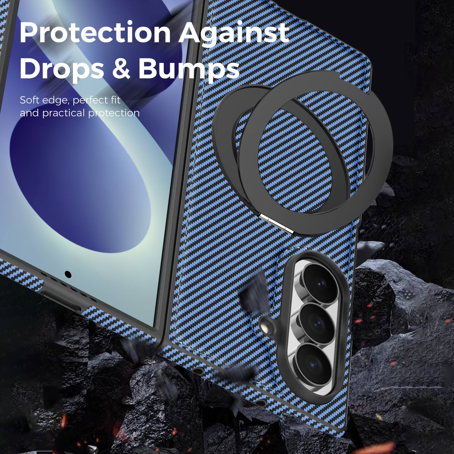Protection Against Drops & Bumps  
Soft edge, perfect fit and practical protection