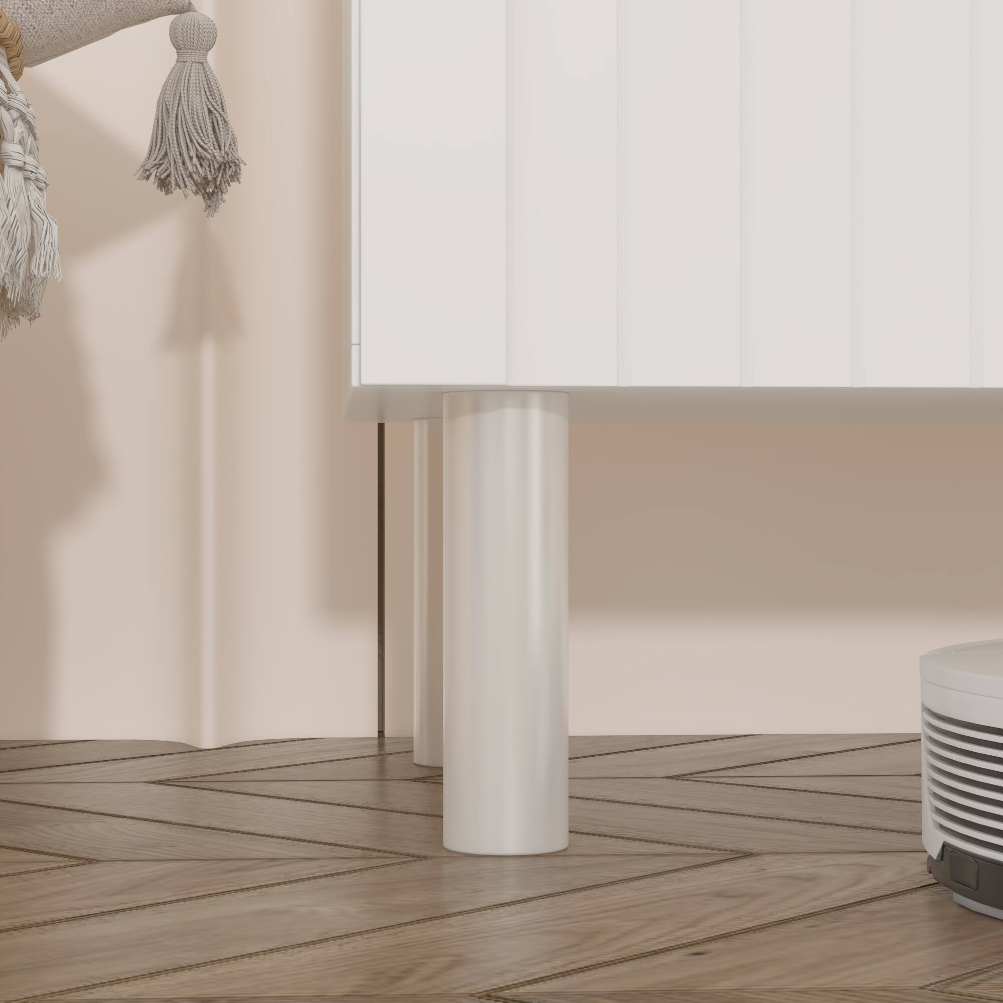 Alt View 7. FUFU & GAGA - FUFU&GAGA Versatile White Storage Cabinet - Multi - Scenario Elegance - White.