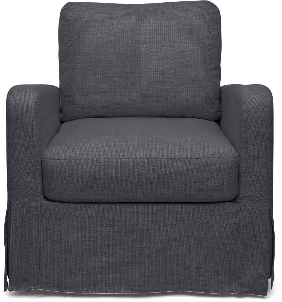 Alt View 2. Finch - Finch Kingsley Skirted Arm Chair, Gray - Gray.