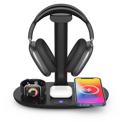 Wireless Charger Key Rack RISOKEYS Four in One Stand Wireless Charger Charging Rack for ...