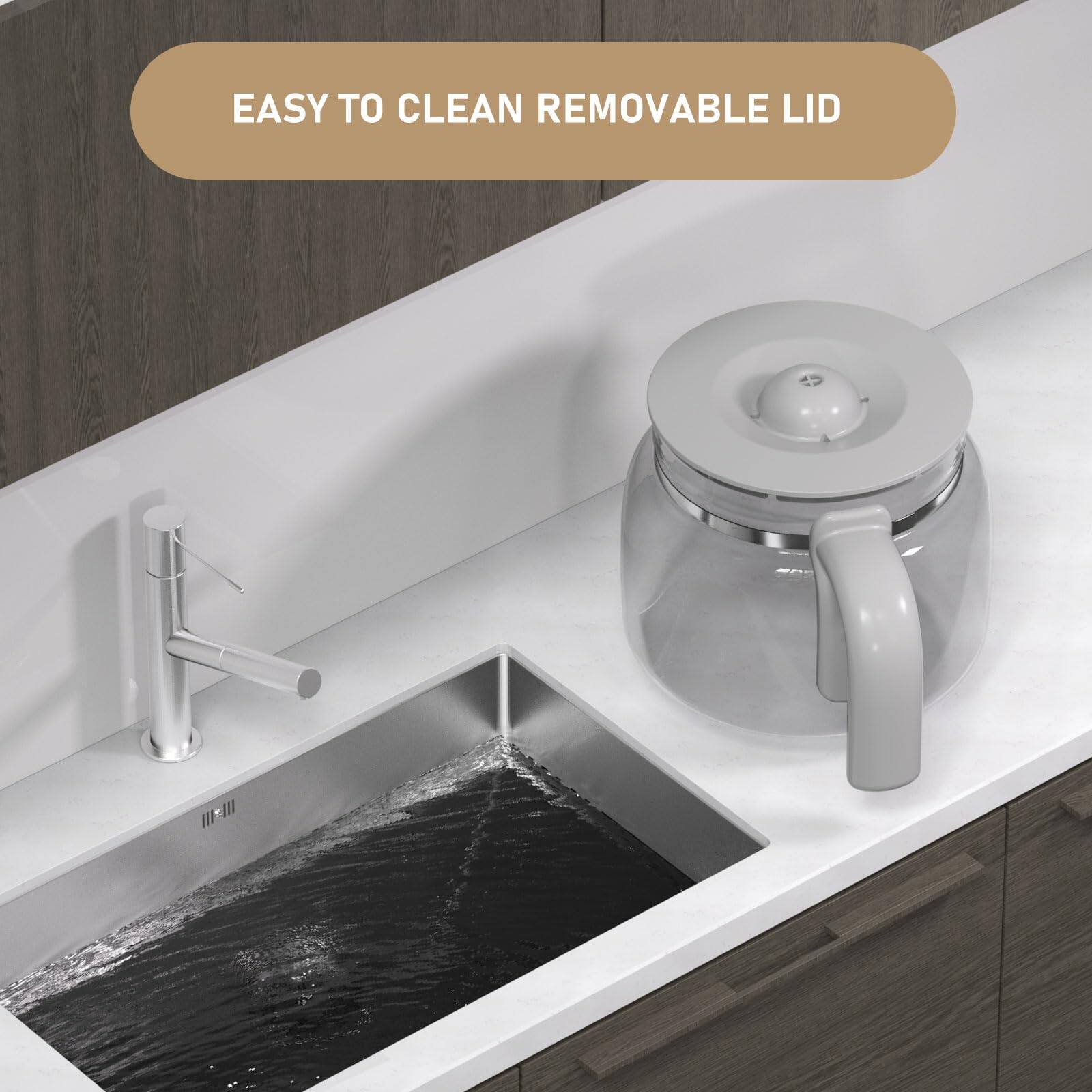 EASY TO CLEAN REMOVABLE LID