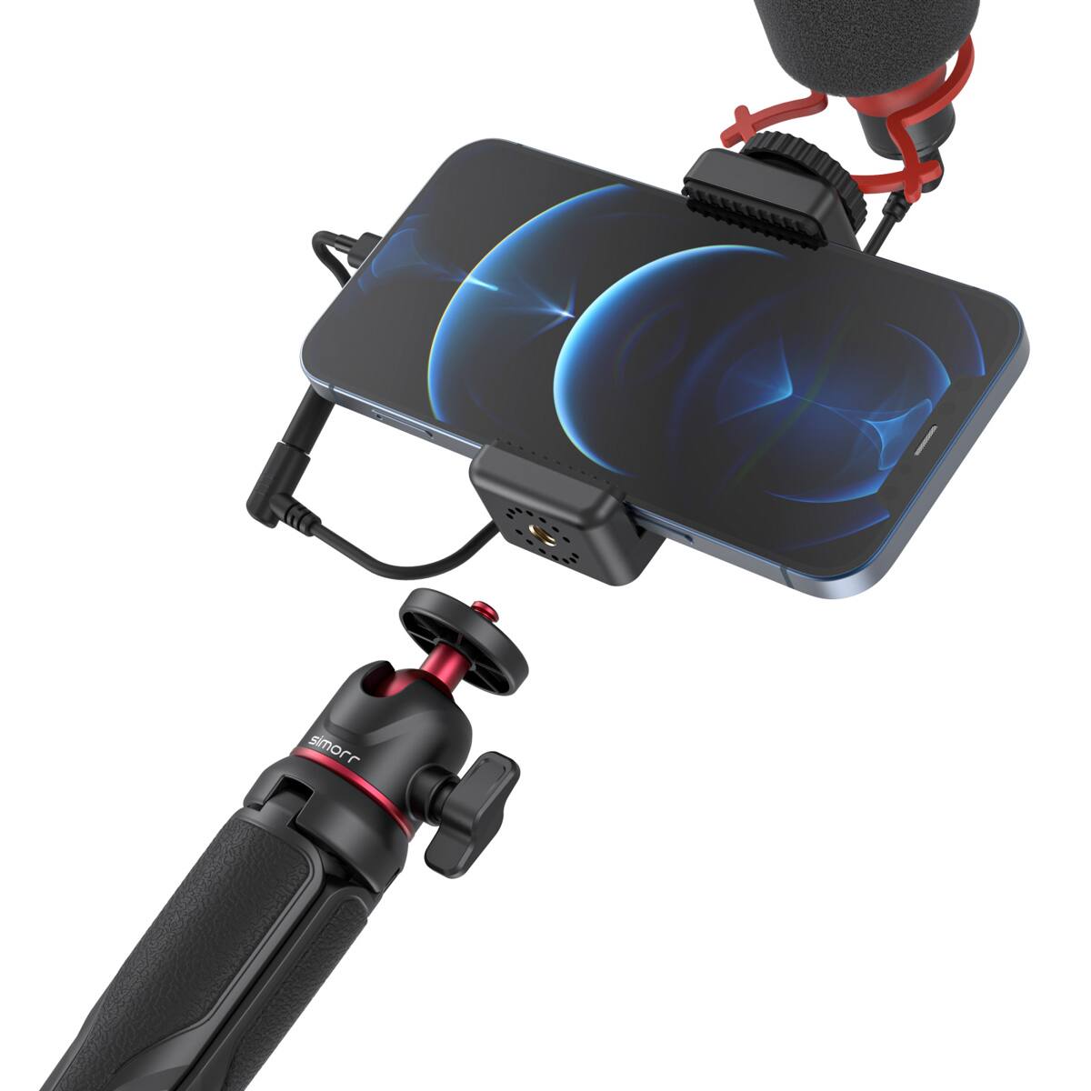 Alt View 1. Smallrig - SmallRig simorr Vigor VK-40 Vlog Tripod Kit with Wave S1 Lite Microphone.