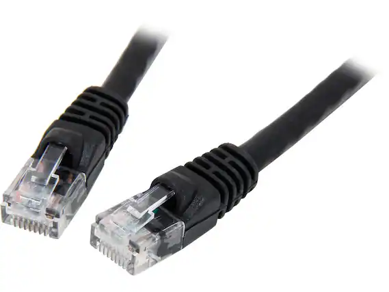 Front. Nippon Labs - Nippon Labs CAT6MB-10BK 10 ft. CAT 6 UTP Injection Molded Boot Patch Ethernet Cable, Black.