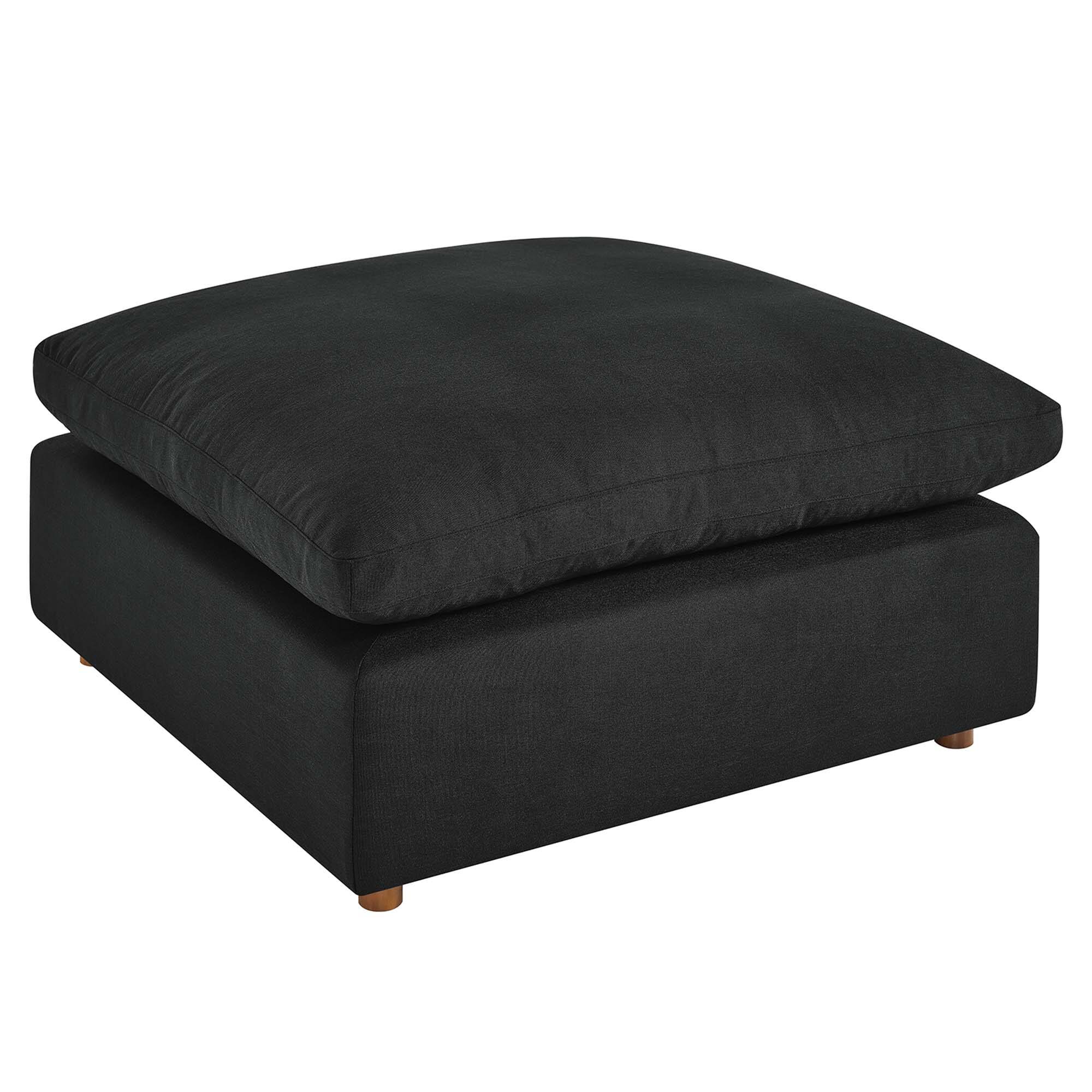 Angle. Modway - Commix Down Filled Overstuffed Ottoman by Modway - EEI-3318-BLK.