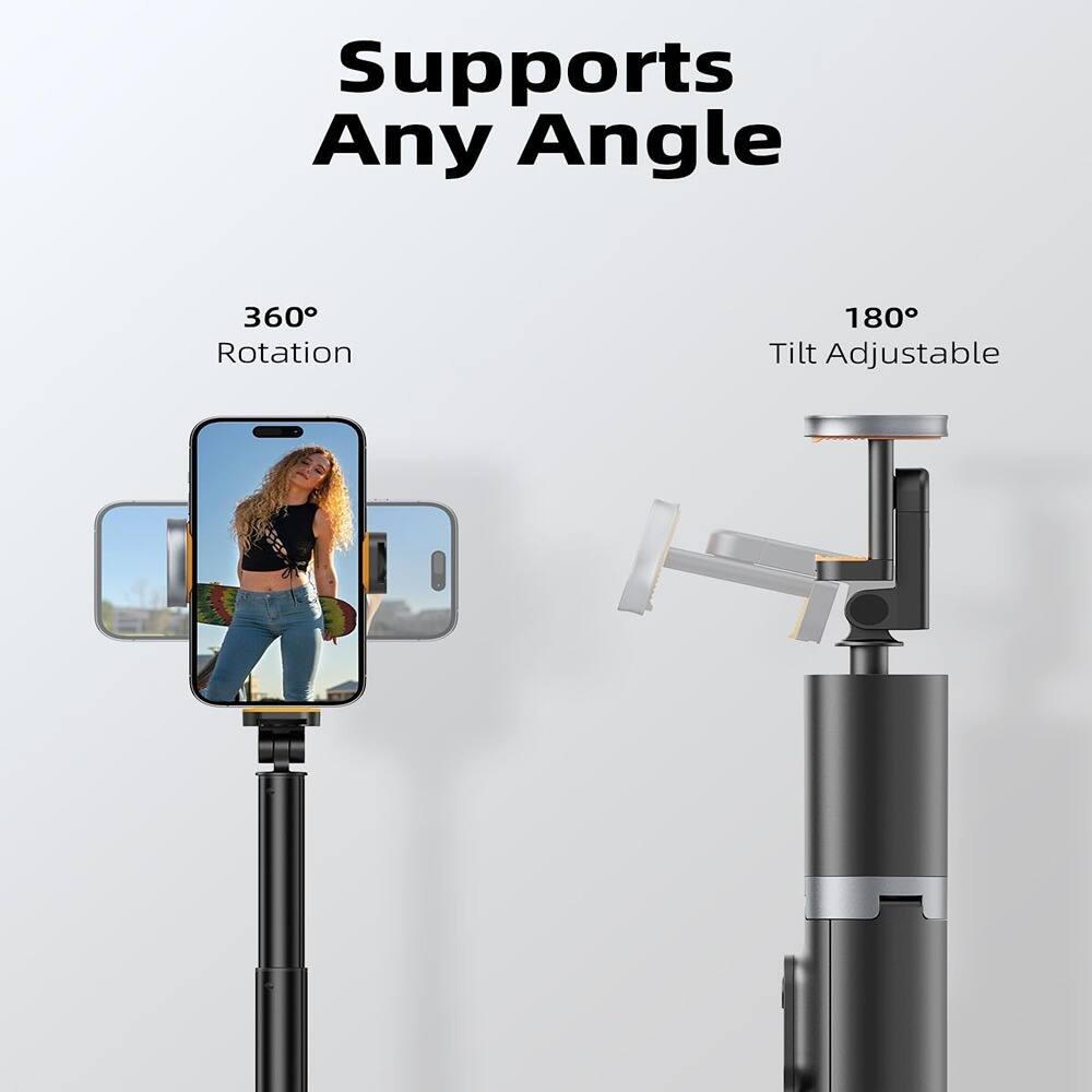 Supports Any Angle

360° Rotation

180° Tilt Adjustable