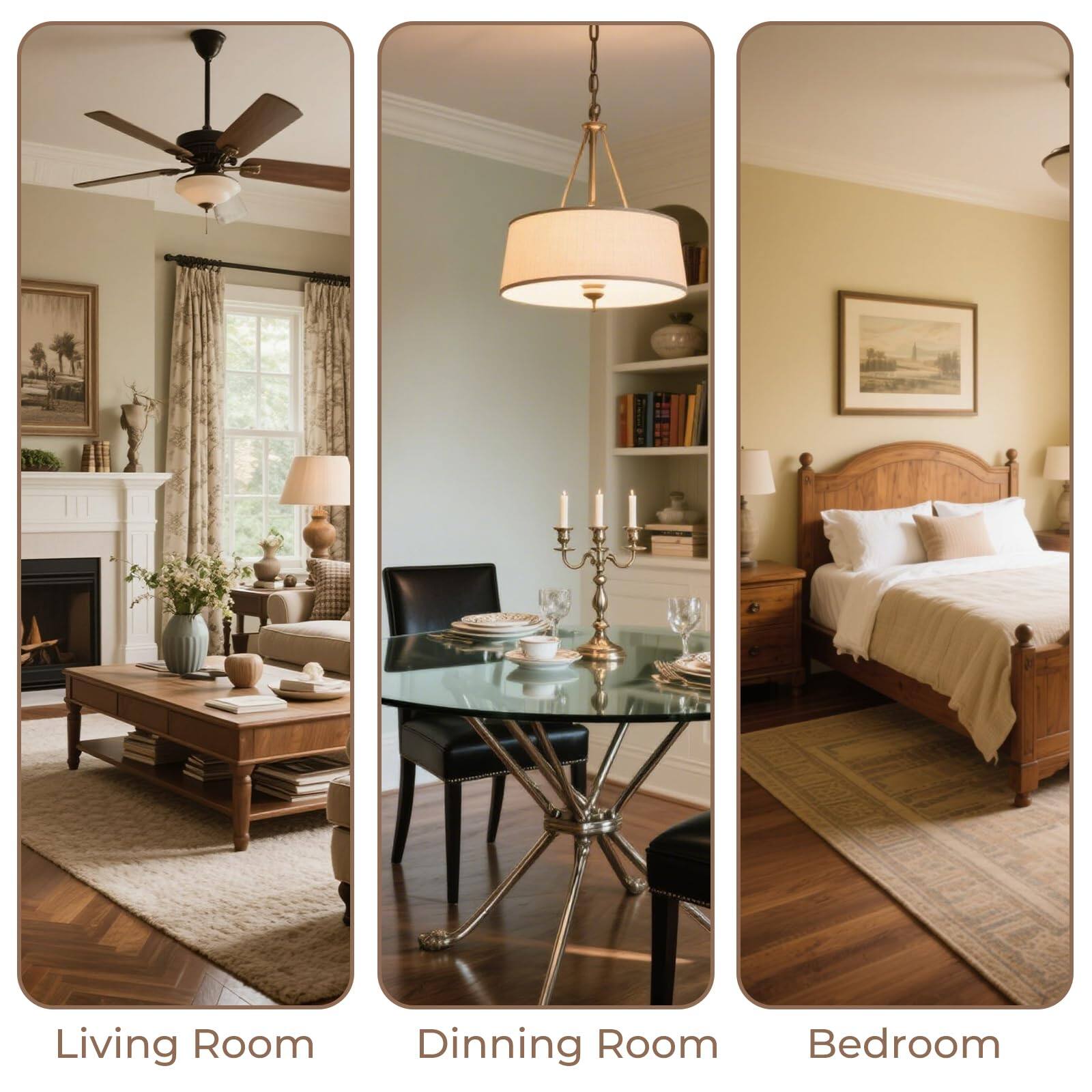 Living Room  
Dining Room  
Bedroom