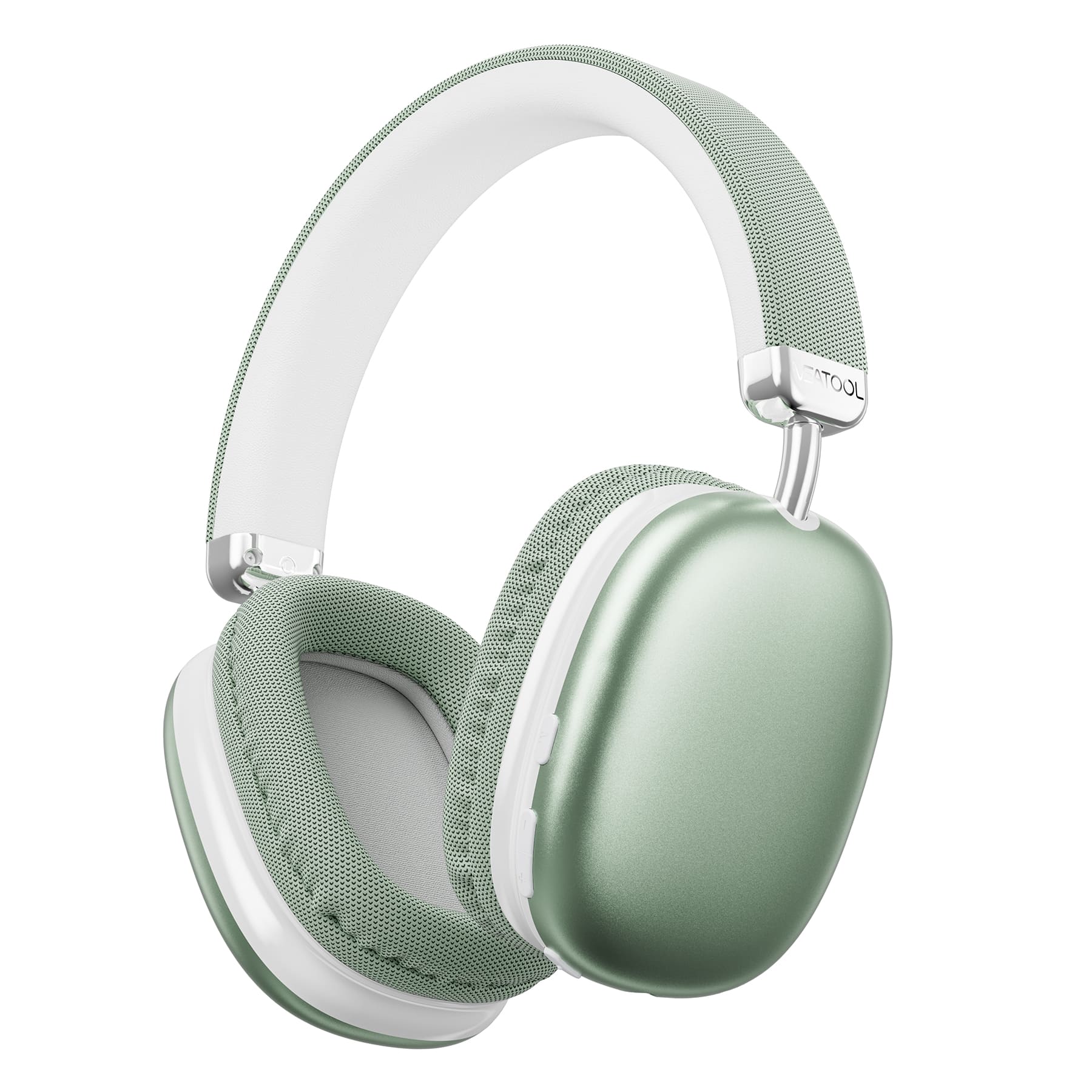 VEAT00L - SY-BT1632 Over-Ear Bluetooth Headphones: 40mm Bass Driver, Bluetooth 5.3 Dual-Mode, 40hr Battery, Comfort Fit - Green