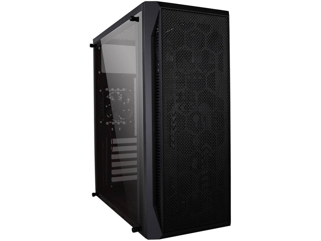 Front. DIYPC - DIYPC DIY-S07 Black Steel ATX USB3.0 Mid Tower Computer Case - Black.