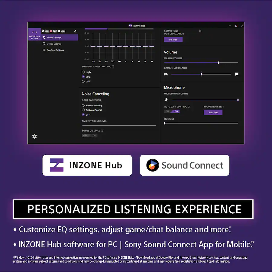 Sony INZONE Buds Truly Wireless Noise Cancelling Gaming Earbuds ...