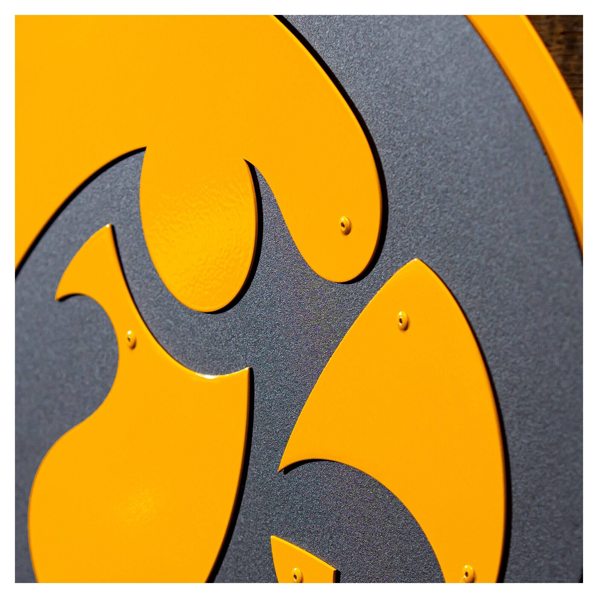 Alt View 2. Evergreen Enterprises - Iowa Hawkeyes 23" Layered Metal Wall Art Sign - Multicolor.