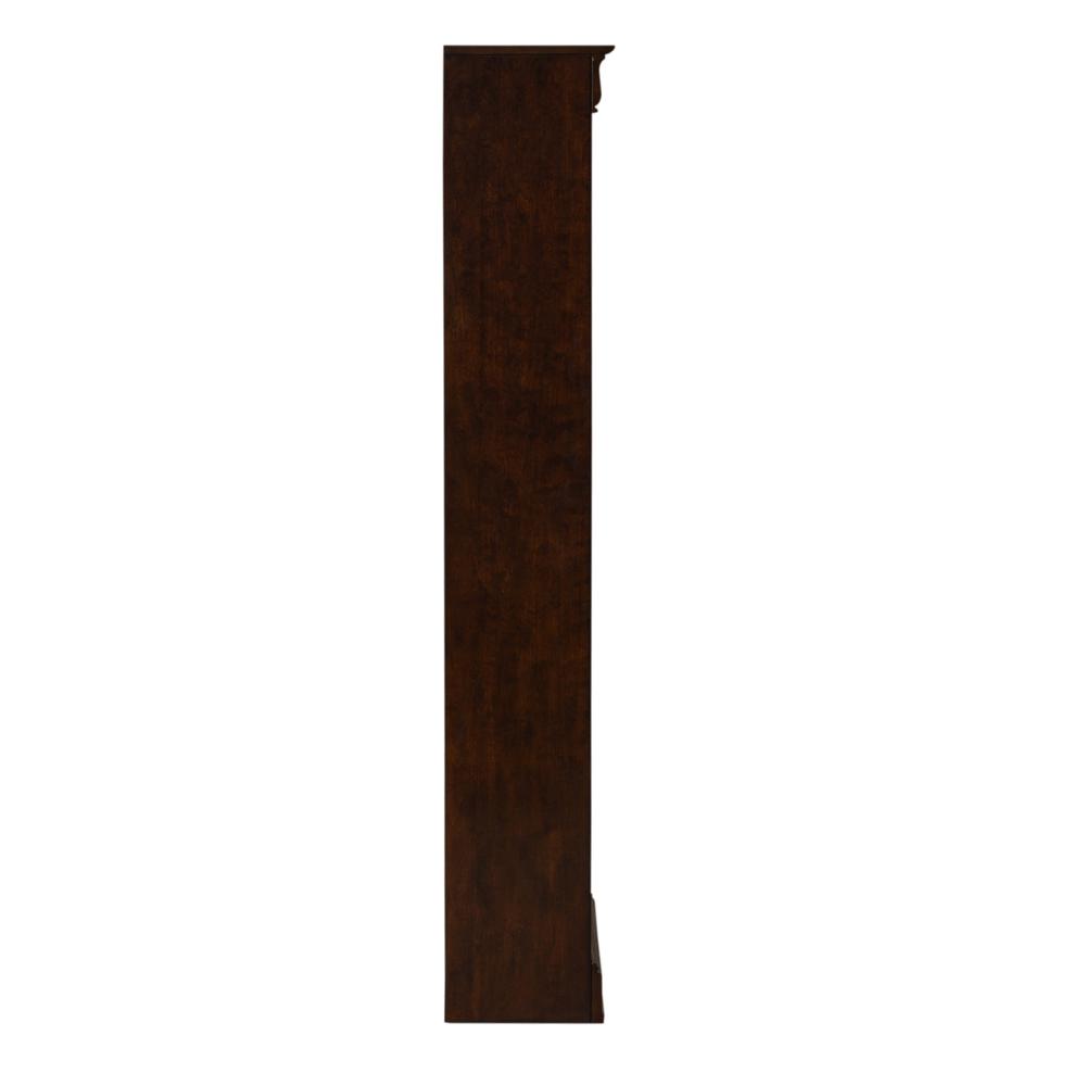 Angle. Liberty Furniture Industries - Brayton Manor Jr Executive 72 Inch Bookcase (RTA) in Cognac - Brown.