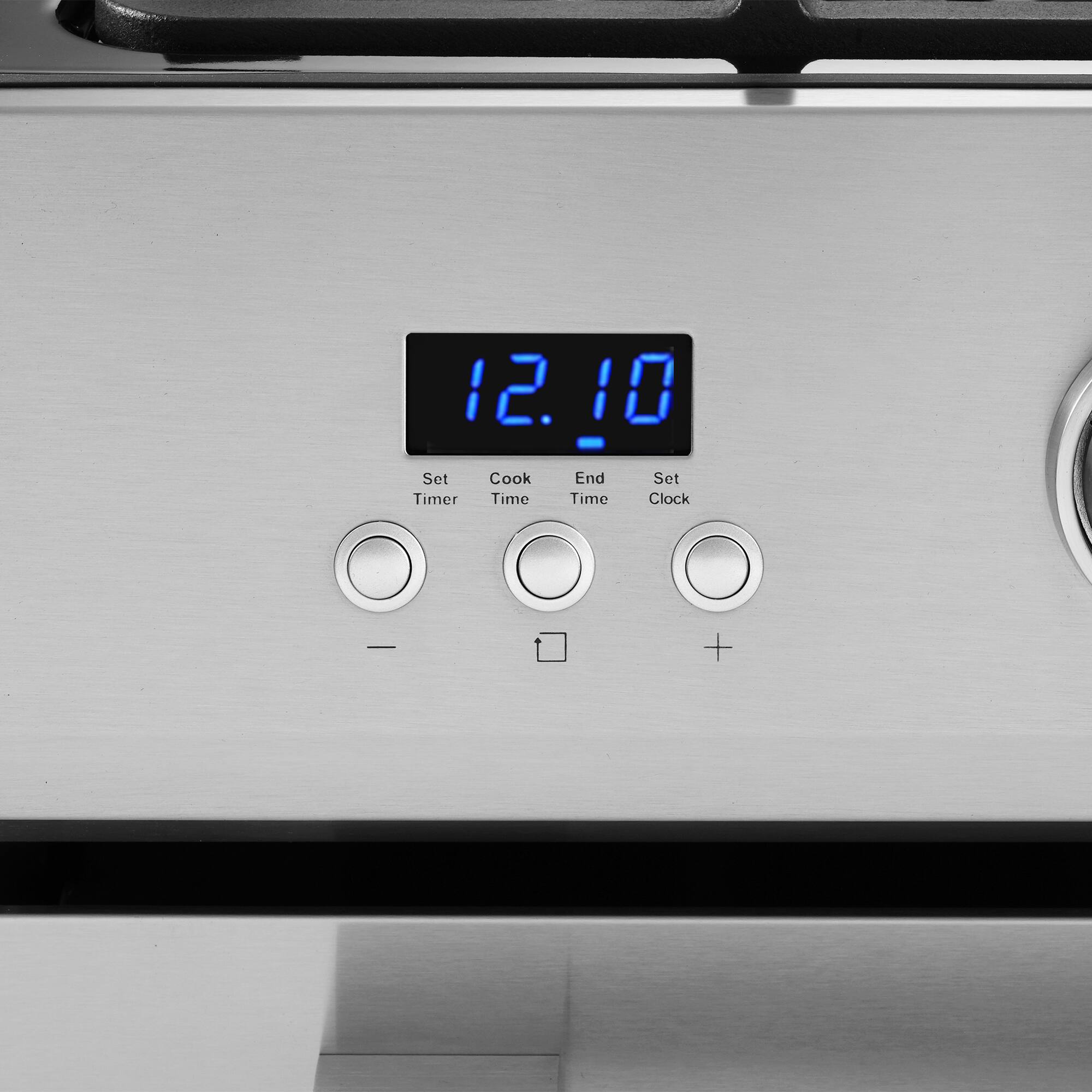 12:10

Set Timer  
Cook Time  
End Time  
Set Clock