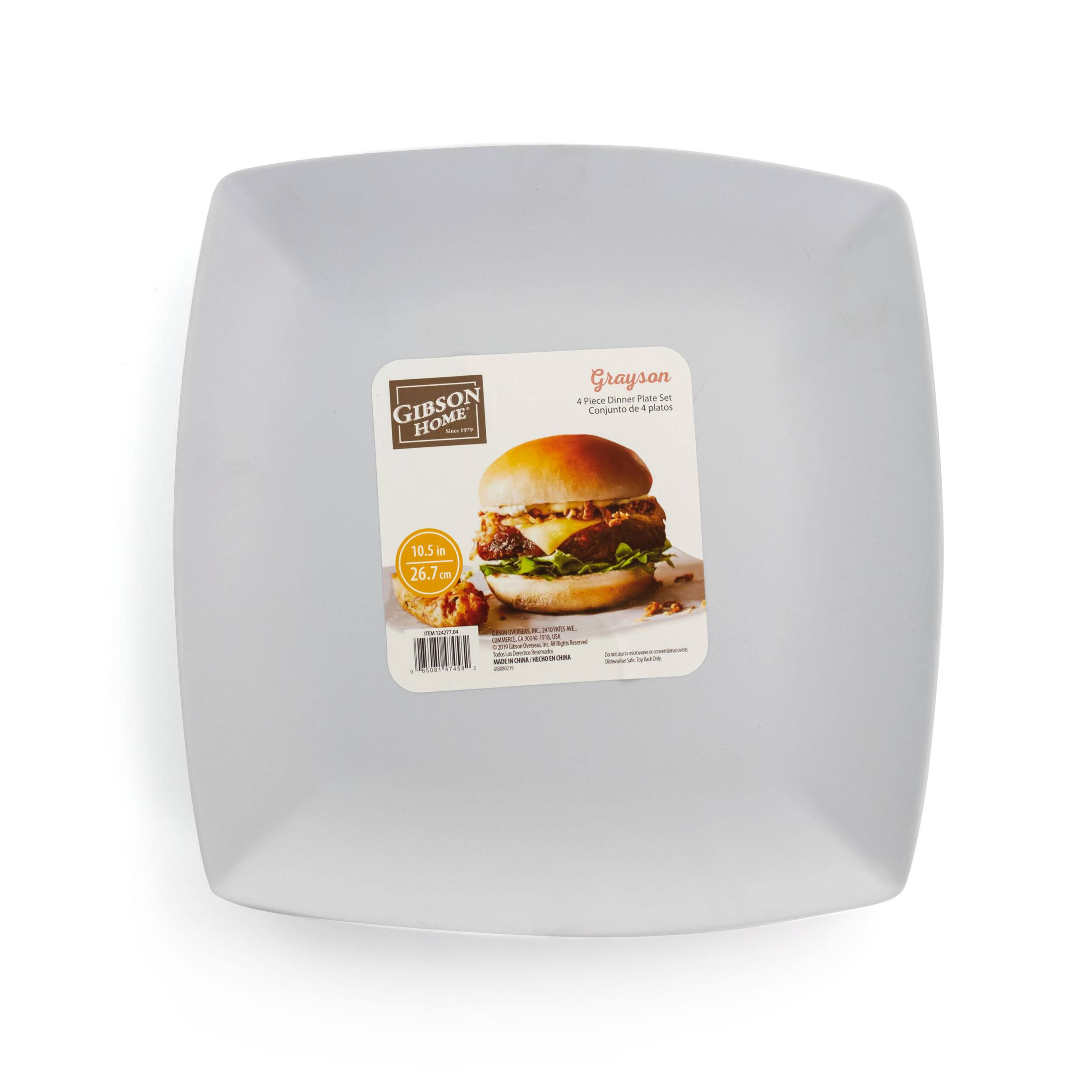 Grayson - Piece Dinner Plate Set Conjunto de 4 platos 10.5 in 26.7 oz.