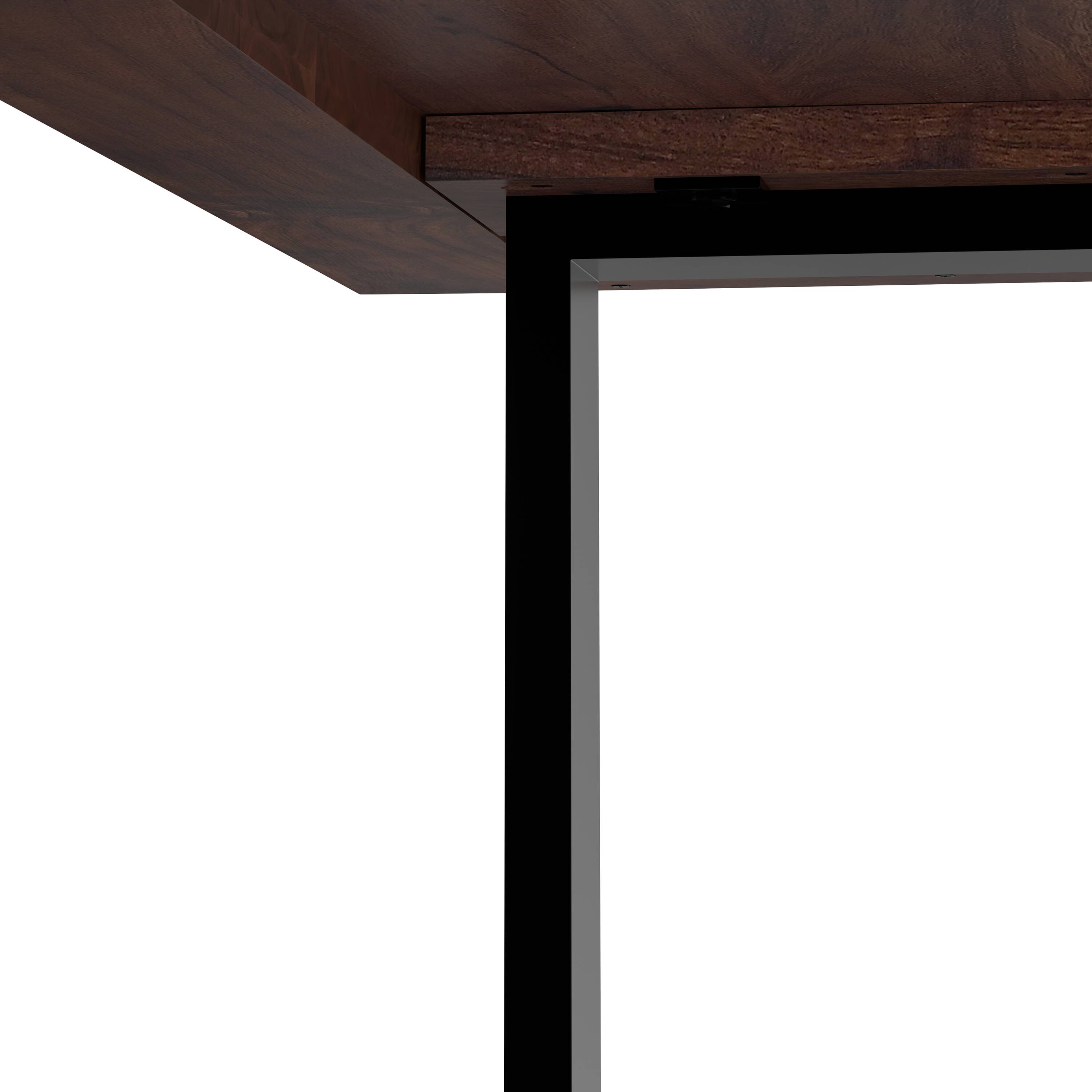 Alt View 7. Simpli Home - Fieldcrest 72 inch x 36 inch Rectangle Modern Industrial Dining Table in Dark Walnut - Dark Walnut.
