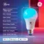 Cync 2.37" g6 Millions of Colors + White Tones Deep Dimming Voice Control Group Control Out-of-Home Control 4.5" H CTNC Full Color Set Scenes & Schedules 15,000 Hour Lifespan 3-Year Limited Warranty E26 Medium Base works alexa with works with Google Home matter GE is trademark of General Electric Company. Used under trademark license.