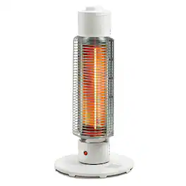 Sengoku - HeatMate Medium Sized Efficient Electric Graphite Tower Indoor Space Heater - White