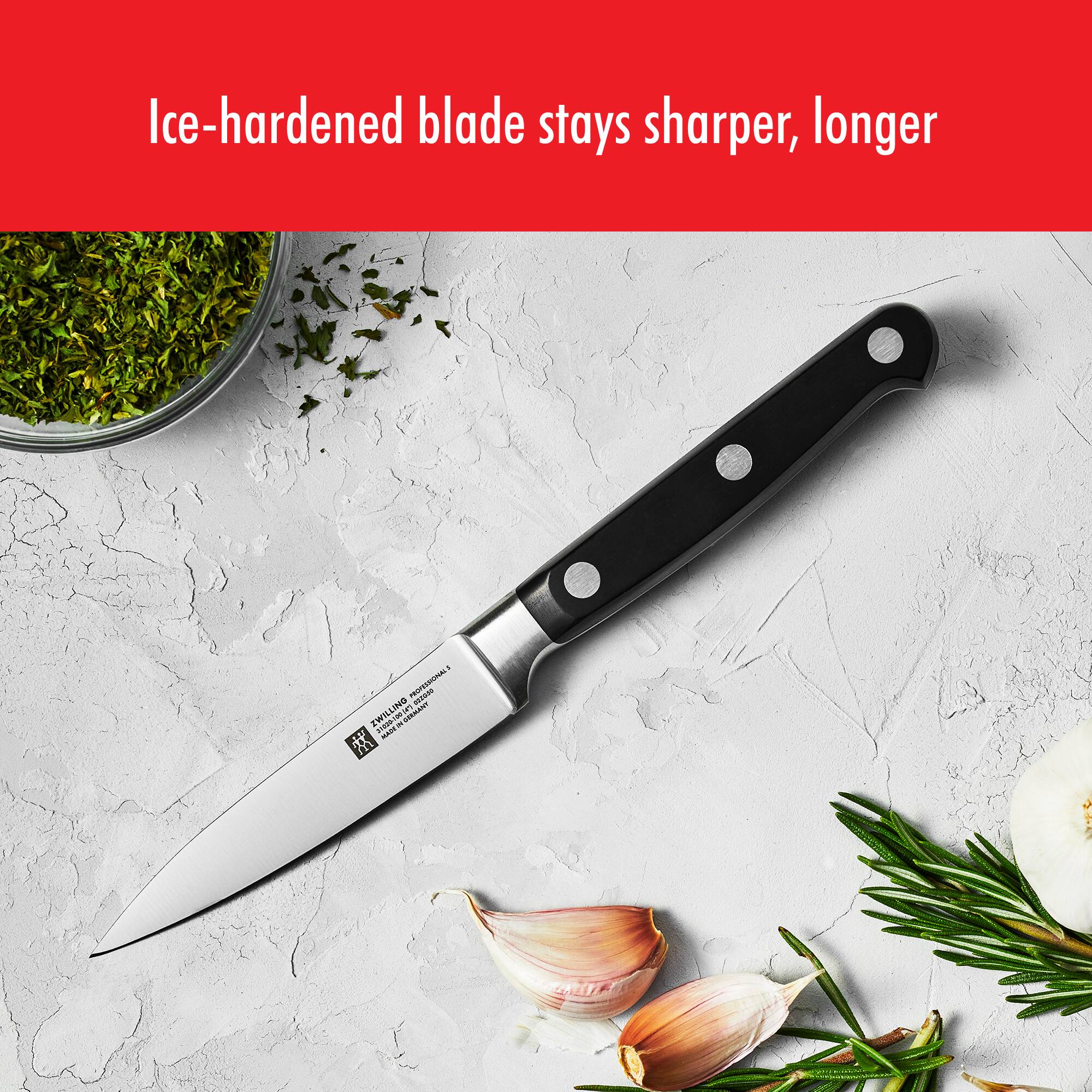 Ice-hardened blade stays sharper, longer

ZWILLING

Ice-hardened blade stays sharper, longer
