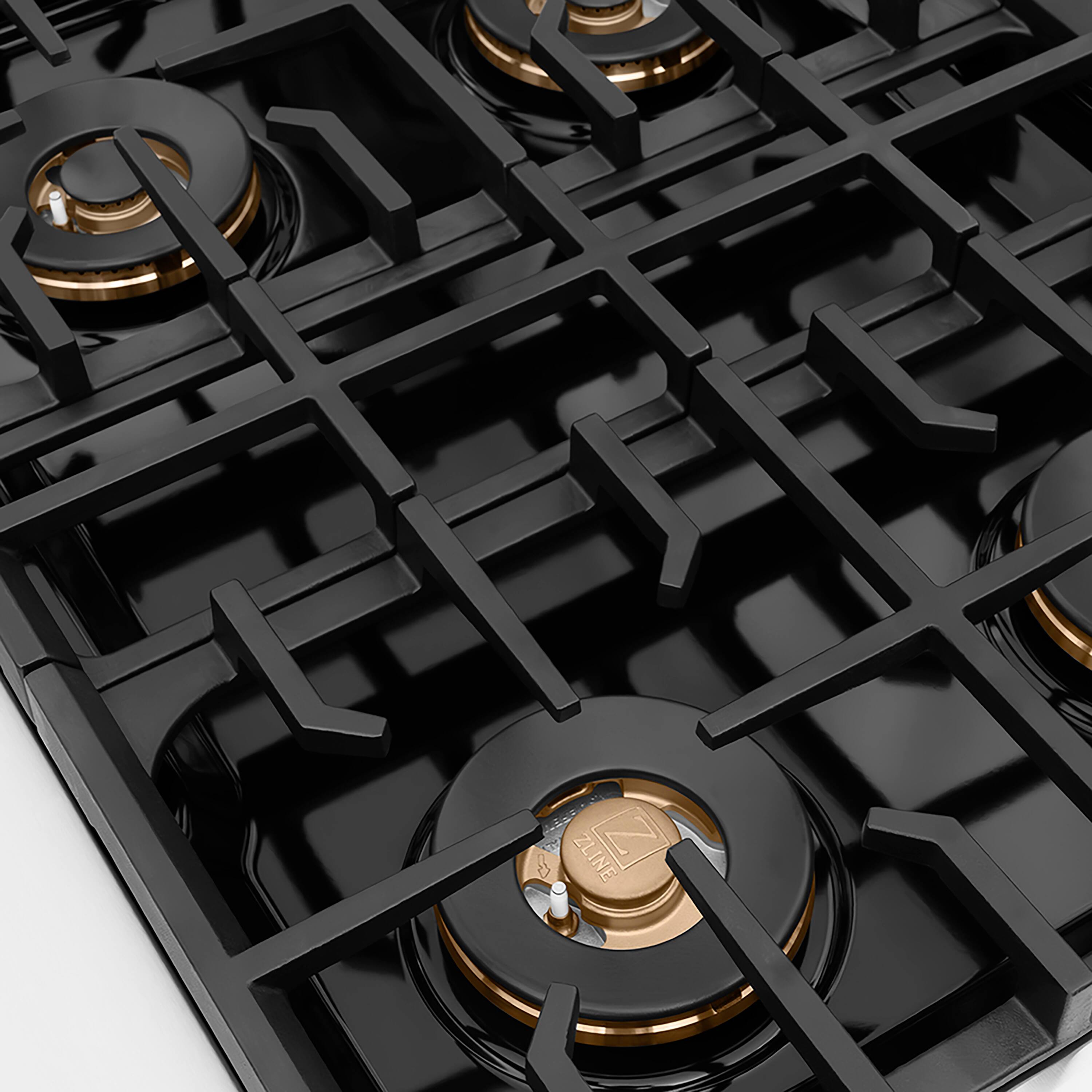 Left. ZLINE - ZLINE 30 in. Paramount Gas Built-In Gas Cooktop with 4 Burner DuoPro Cooktop (PSRT30) - Stainless Steel.