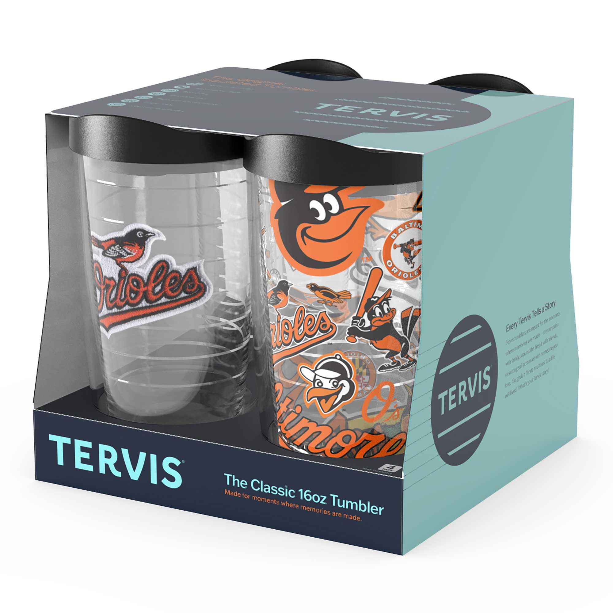 - 656 HSENO TERVIS BALTIA ORIOLES Orioles Tel Stn doles Tens a - Ever i N F pe E alm A sa way d x a n TERVIS det maro thet Os TERVIS The timore Made for Classic 16oz moments where Tumbler memories are made

- TERVIS
- The Classic 16oz Tumbler
- Made for moments where memories are made