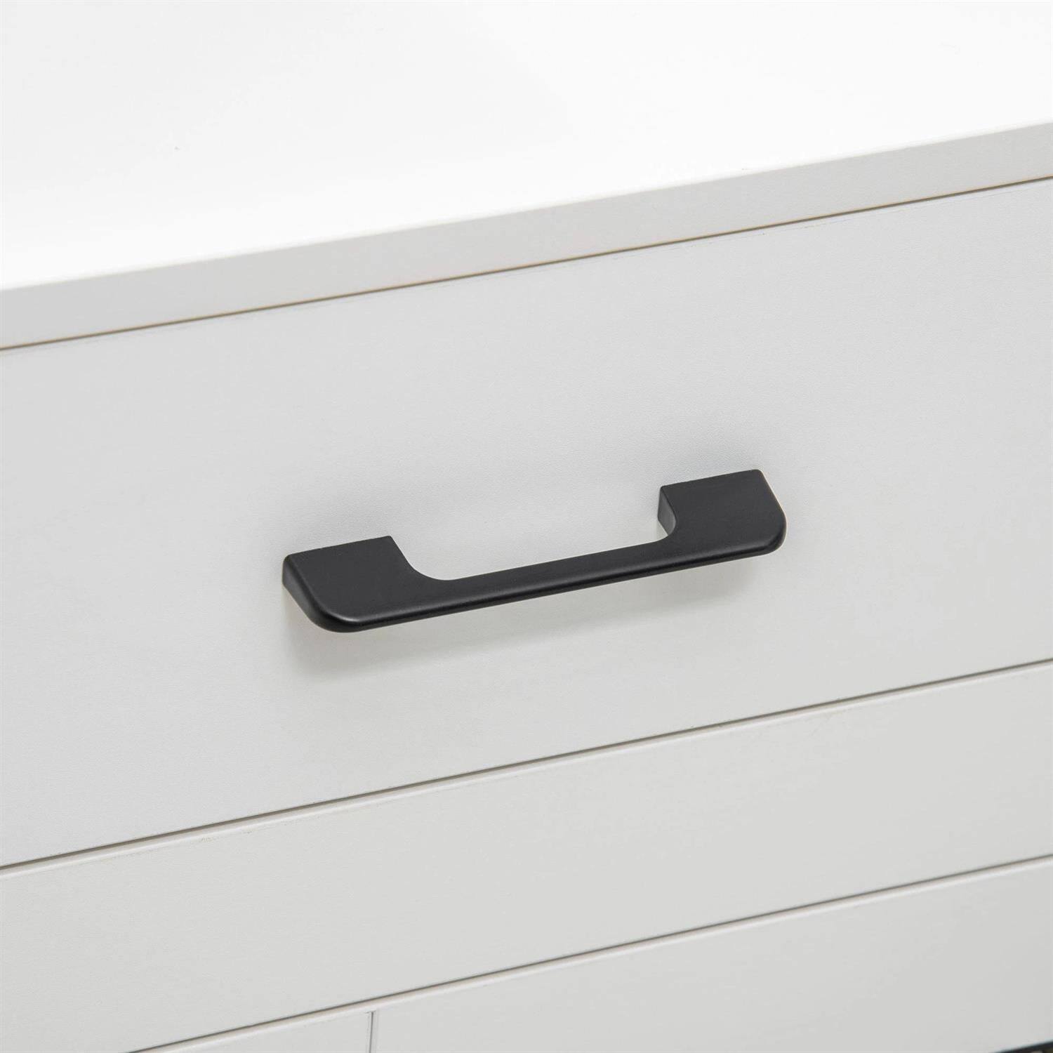 Angle. Pefilos - 37" Dog Crate Furniture with Soft Water-Resistant Cushion, Wooden Kennel Table, Indoor Dog House for Small Dogs.