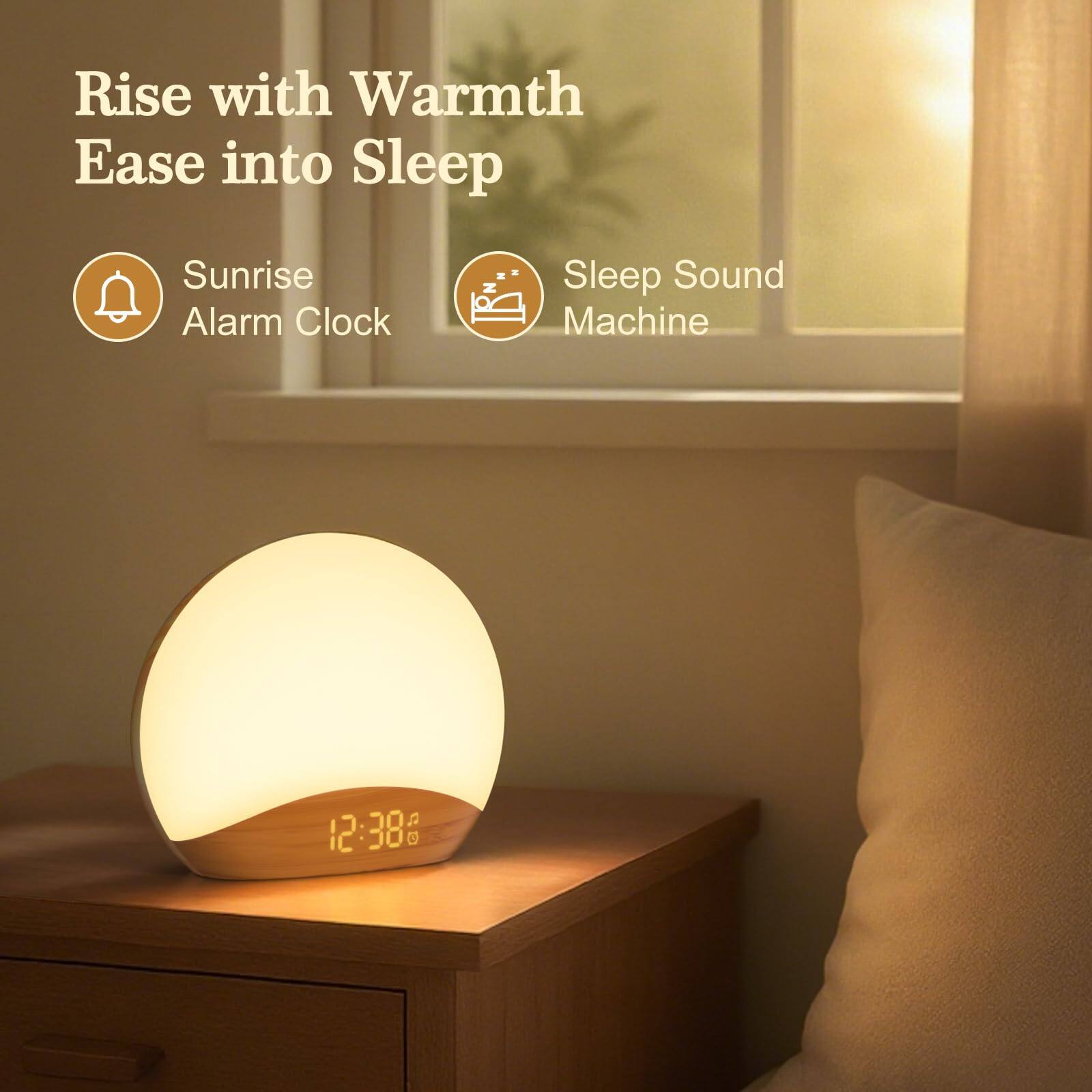 Rise with Warmth  
Ease into Sleep  

Sunrise Alarm Clock  
Sleep Sound Machine  

12:38