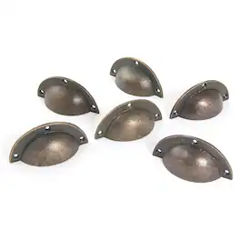 TX USA Corporation - 3-Inch Metal Half Moon Drawer Pull Set of 6 - Bronze