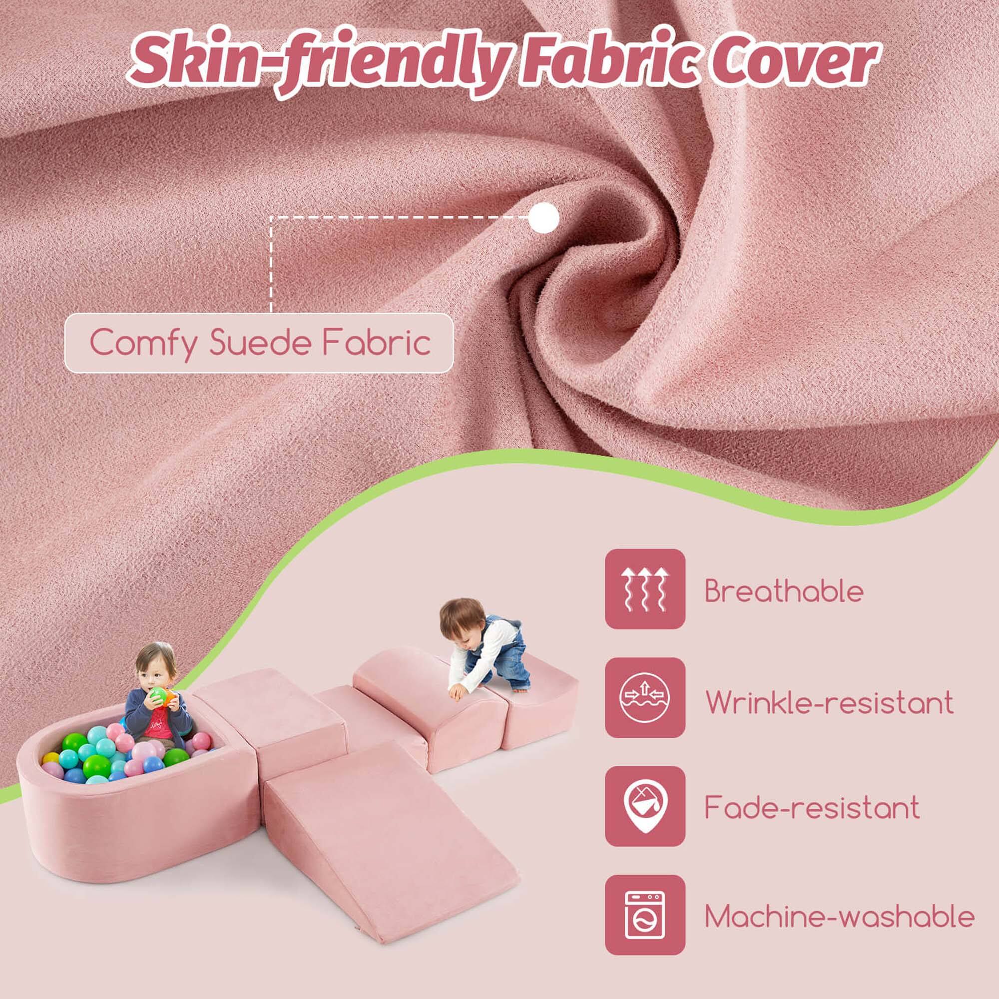 Skin-friendly Fabric Cover

Comfy Suede Fabric

- Breathable
- Wrinkle-resistant
- Fade-resistant
- Machine-washable